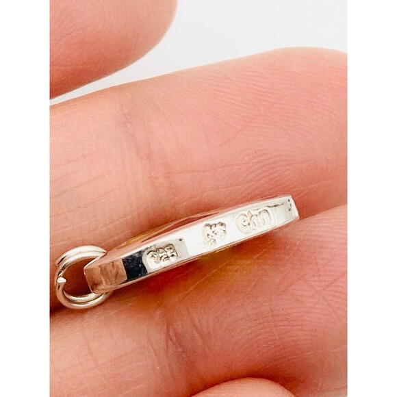 Cm 925 sterling silver red yellow heart charm - Picture 4 of 5